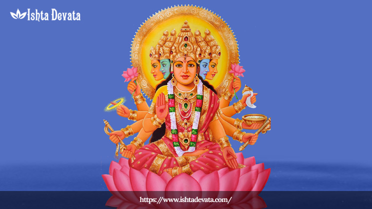 Learn about the Five Faces of Goddess Gayathri / Saraswati
