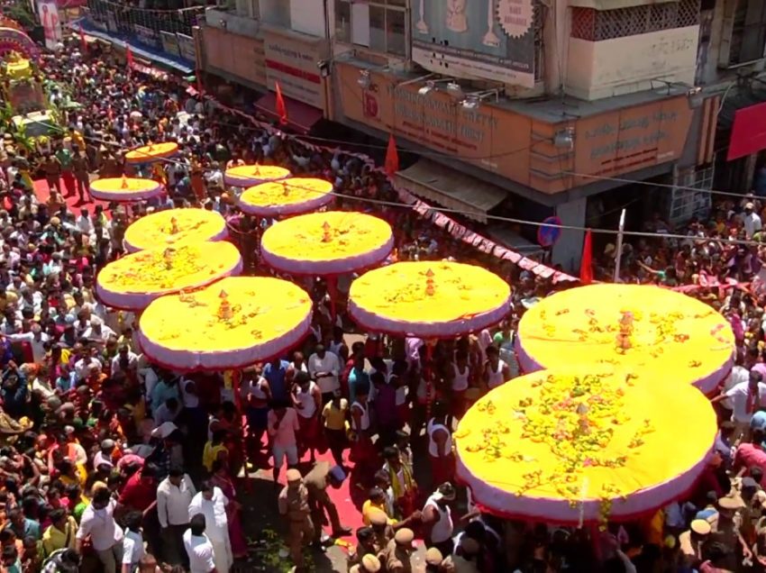 Tirupati Thiru Kudai procession to reach Tirupati tomorrow (26-Sep-17)