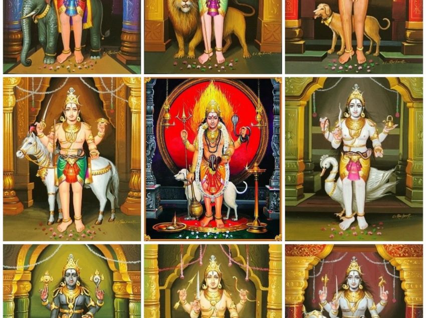 Ashta Bhairavas – Appearance, Consort, Temple, Nakshatra and Moola Mantra